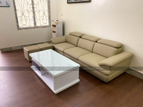 Sofa văng da phòng khách S215-V photo review