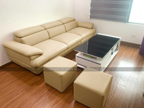 Sofa văng da phòng khách S215-V photo review