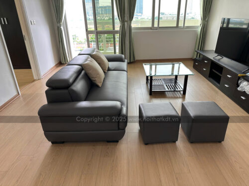 Sofa văng da phòng khách S215-V photo review