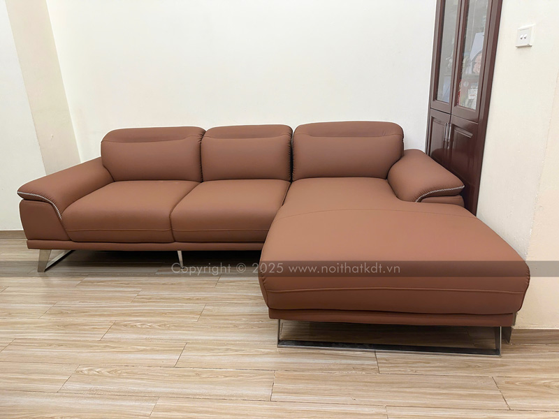 Sofa da phòng khách sang trọng S227 photo review