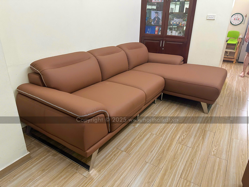 Sofa da phòng khách sang trọng S227 photo review