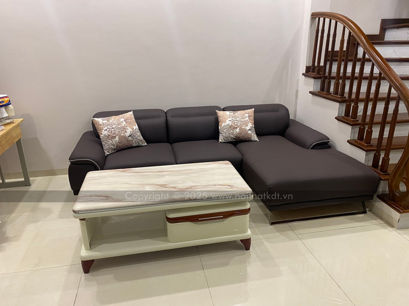 Sofa da phòng khách sang trọng S227 photo review