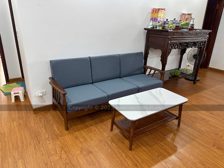 Ghế sofa văng gỗ tay vịn nhỏ gọn S260-V photo review