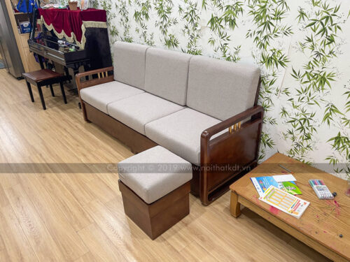 Mẫu sofa gỗ đẹp cho phòng khách S331-L photo review