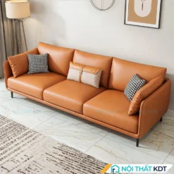 Sofa da 3 chỗ ngồi S121 phòng khách