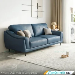Sofa da em ai S226 vang 2 cho ngoi