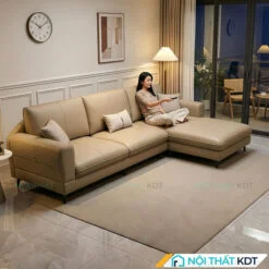 Sofa da góc L đẹp tinh tế S188
