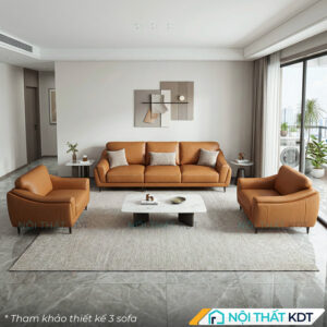 Sofa da phong cach Chau Au S226 3 ghe 1