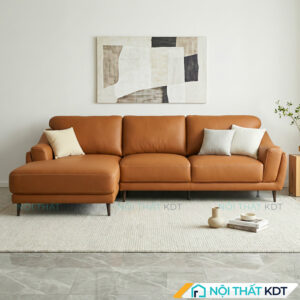 Sofa da phong cach Chau Au S226 Mau da bo