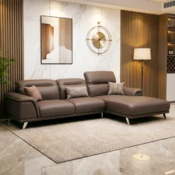 Sofa da phòng khách sang trọng S227