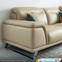 Sofa da phong khach chan quy S227 may chi nho
