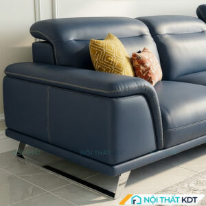 Sofa da phong khach chan quy S227 tay vin 2 lop