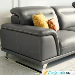Sofa da phong khach chan quy S227 tua gat gu