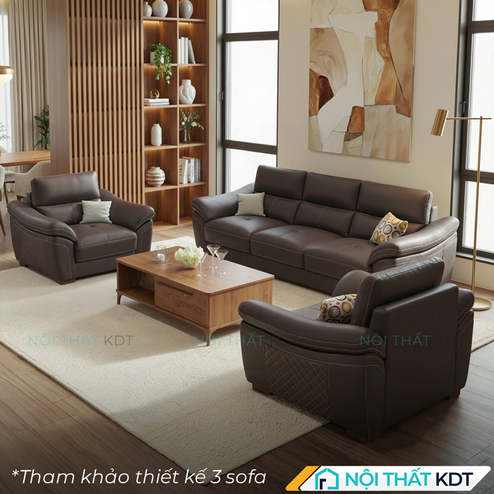Sofa da sang trong em ai S225 3 ghe