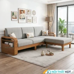 Sofa go 3 cho ngoi S178 L3 mau ghi sang