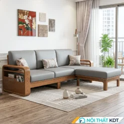 Sofa go 3 cho ngoi S178 L3 mau ghi toi