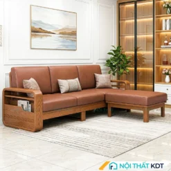 Sofa go 3 cho ngoi S178 L3 mau nau