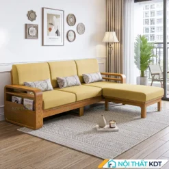 Sofa go 3 cho ngoi S178 L3 mau vang