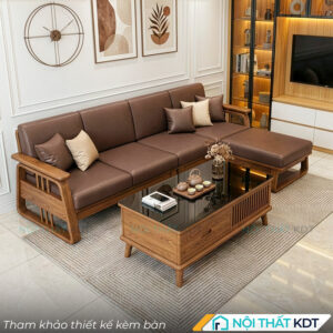 Sofa gỗ phong cách Indochine S370-L4