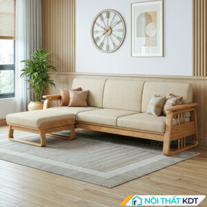 Sofa go Indochine goc L S370 L3 mau kem