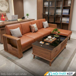 Sofa go dem roi hien dai S271 L4 mau cam