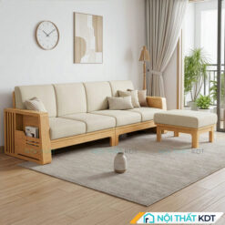 Sofa go dem roi hien dai S271 L4 mau kem