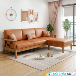 Sofa go goc L nho gon S260 L3 mau cam