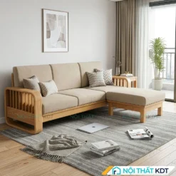 Sofa go hien dai S274 L3 mau kem