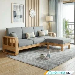 Sofa go hien dai S274 L3 mau xam