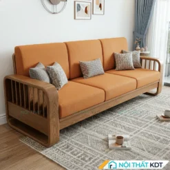 Sofa go soi nho gon S274 V3 mau cam