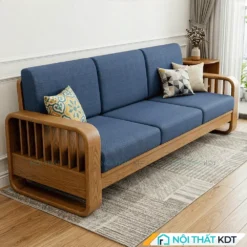 Sofa go soi nho gon S274 V3 mau xanh tim than