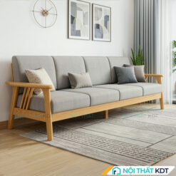 Sofa go vang 4 cho ngoi S260 V4 mau ghi