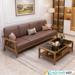 Sofa go vang 4 cho ngoi nha pho S260 V4