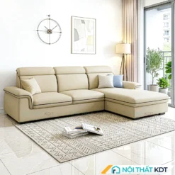 Sofa goc 3 cho ngoi dep S36 L3 mau kem