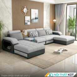 Sofa phong khach tay up S29 chu U