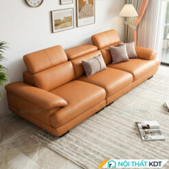 Sofa vang da 3 cho ngoi mau cam