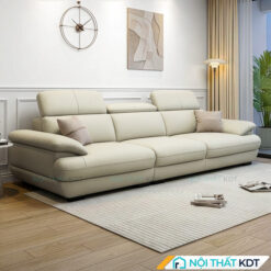 Sofa vang da 3 cho ngoi mau kem