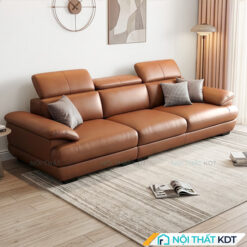 Sofa vang da 3 cho ngoi mau nau
