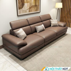 Sofa vang da 3 cho ngoi mau nau cafe