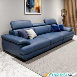 Sofa vang da 3 cho ngoi mau xanh navy