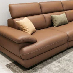 Sofa vang da 3 cho ngoi tay vin kiem goi dau
