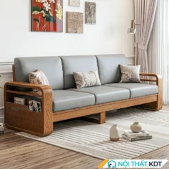 Sofa vang go 3 cho ngoi S178 V3 mau ghi toi