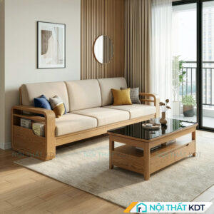 Sofa vang go S178 V3 kem ban tra