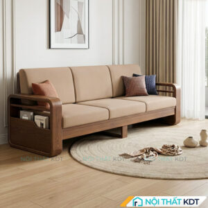 Sofa vang go S178 V3 mau be