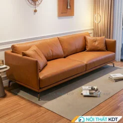 Bộ sofa văng da giá rẻ nhỏ gọn tiết kiệm diện tích S112