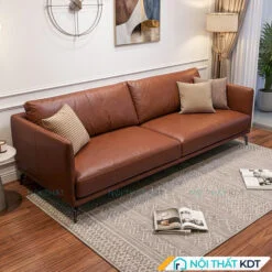 Sofa vang nho tiet kiem dien tich S112 mau nau hat de