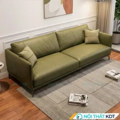 Sofa vang nho tiet kiem dien tich S112 mau xanh reu