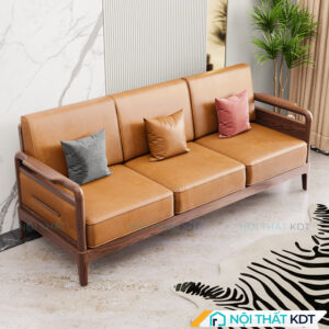 Sofa go da sang trong nho gon S558 V3 mau cam