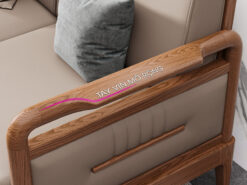 Sofa go da sang trong nho gon S558 V3 tay vin