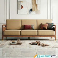 Sofa go ket hop da S558 V3 truc dien